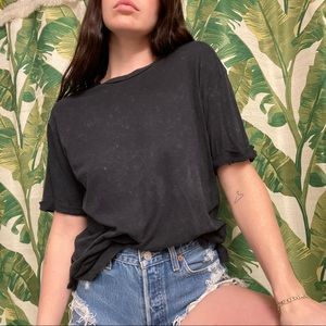 Stone Wash Distressed T Shirt